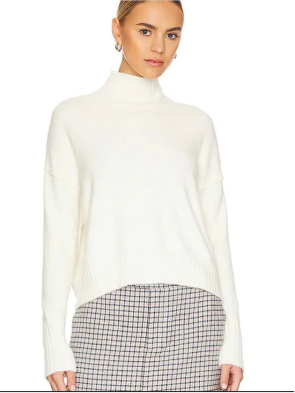 Free People Vancouver Turtleneck Sweater XS Ivory